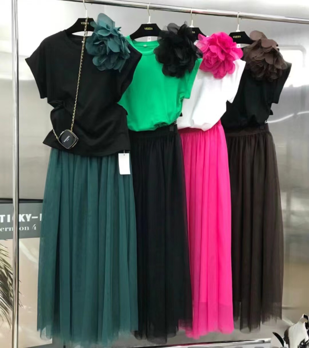Summer Clothing Women Sale - Set Gaun Dua Potong Musim Panas