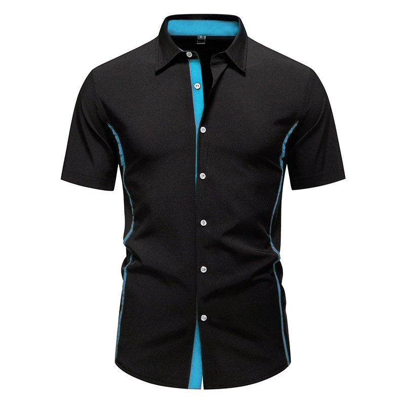 Summer Clothing Old Money - Kemeja Bisnis Formal Elastis Musim Panas