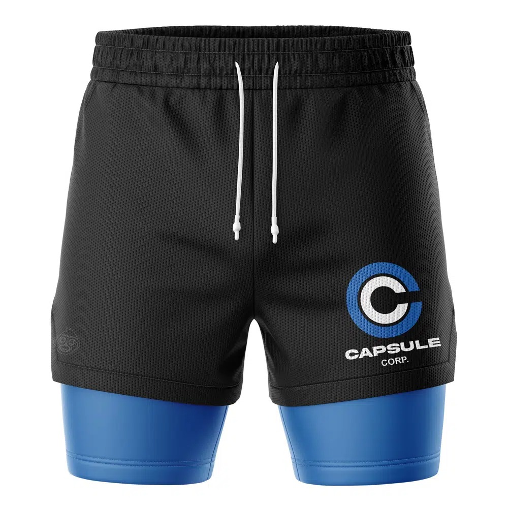 Summer Clothing Layering - Celana Pendek Gym 2-in-1 Double Layer
