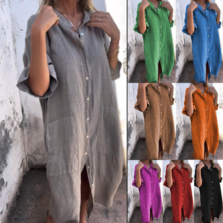 Summer Clothing Old Money - Gaun Kemeja Wanita Gaya Old Money