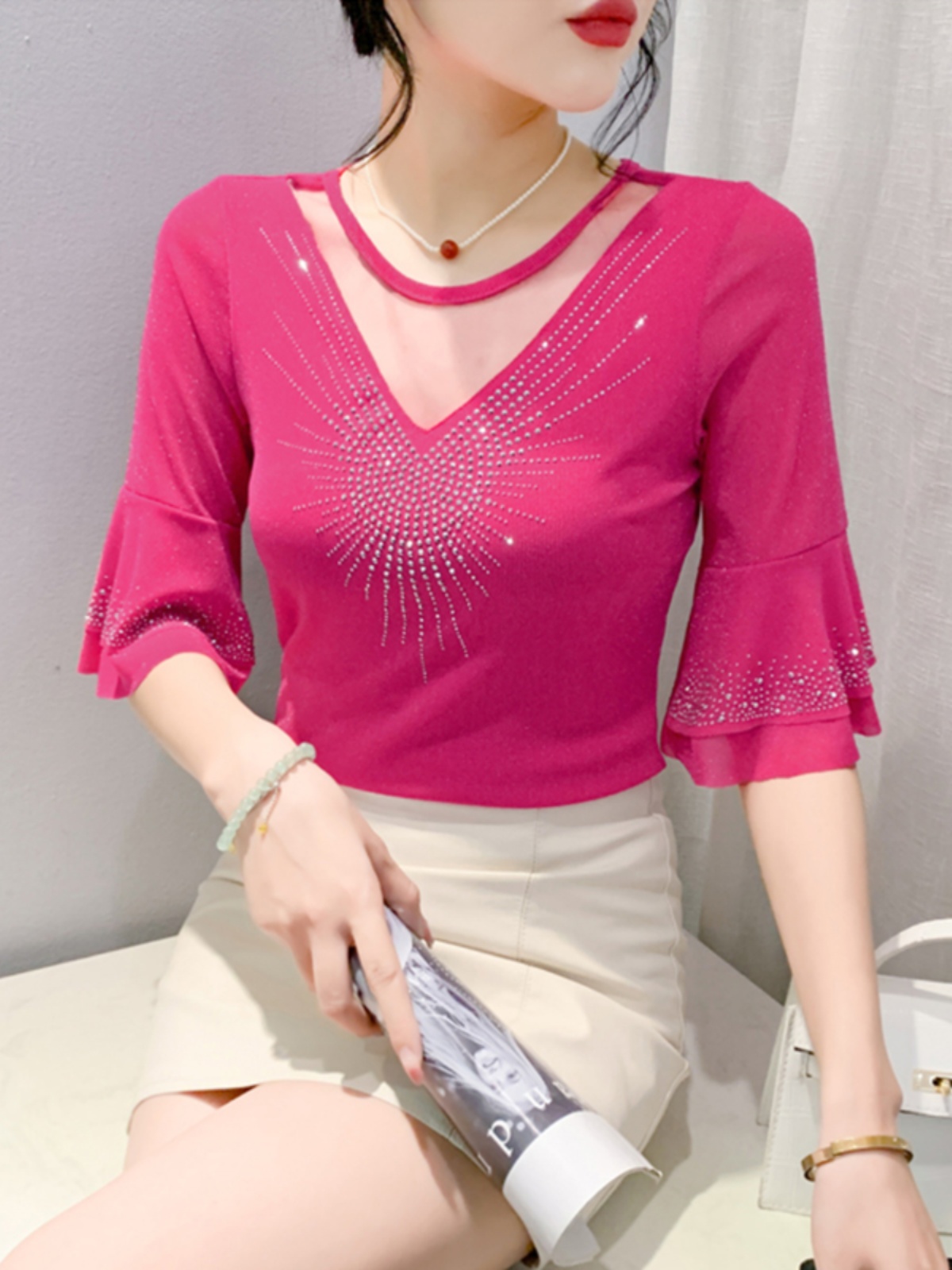 Summer Clothing Old Money - Kaos Wanita Model Slim Fit Serbaguna