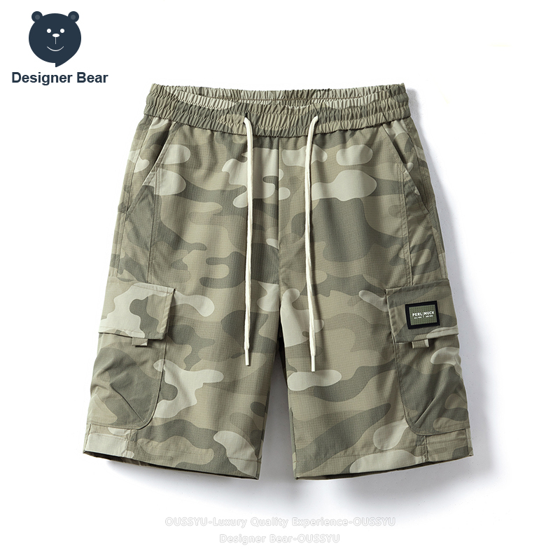 Summer Clothing Design - Celana Pendek Cargo Camo Musim Panas