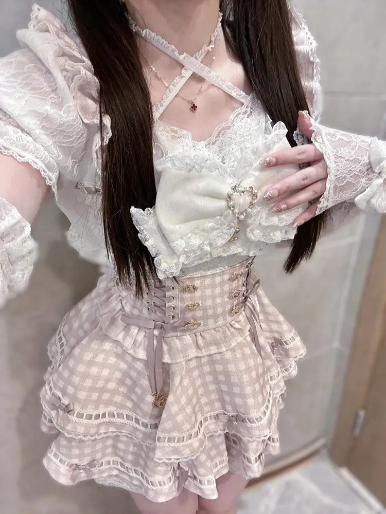 Summer Clothing Women Sale - Set Gaun Pita Lolita Y2k Gotik