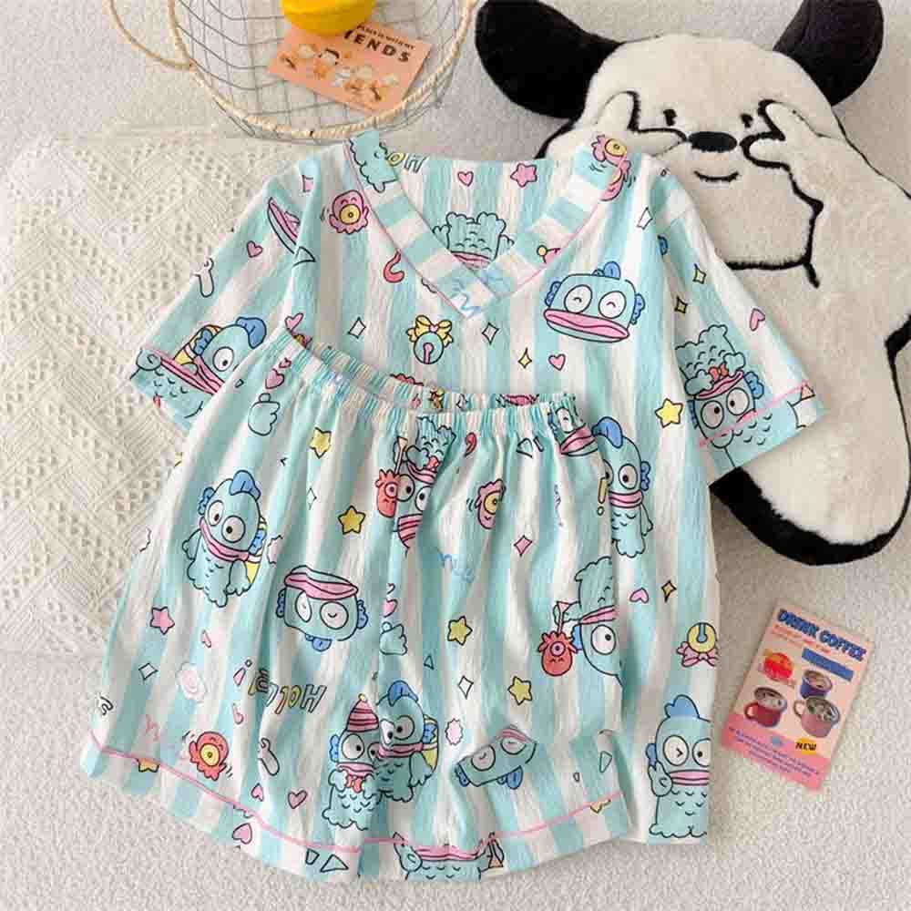 Summer Clothing Women Sale - Set Piyama Wanita Sanrio Hangyodon Piyama