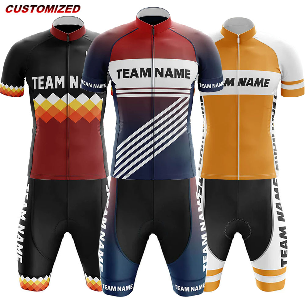 Summer Clothing Names - Setelan Jersey bersepeda lengan pendek, baju