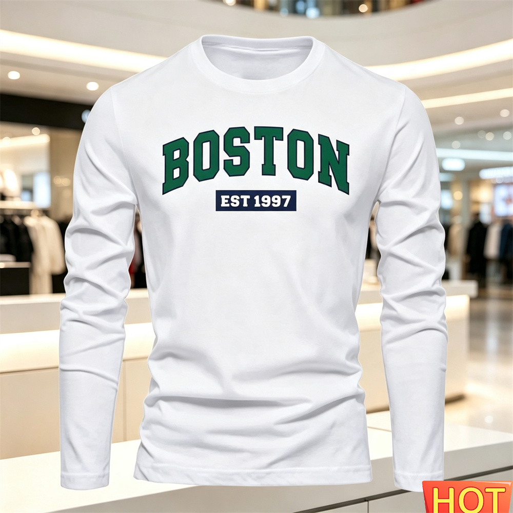 Summer Clothing Trend - Kaos Lengan Panjang Pria Musim Gugur