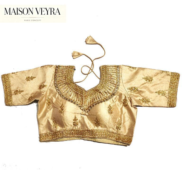 Summer Clothing India - Atasan Sari Tradisional India untuk Wanita,