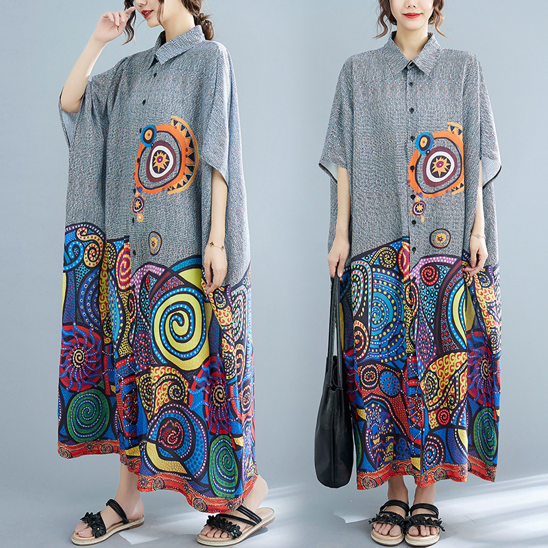 Summer Clothing India - Gaun Pakistan India Gaun Kemeja Longgar