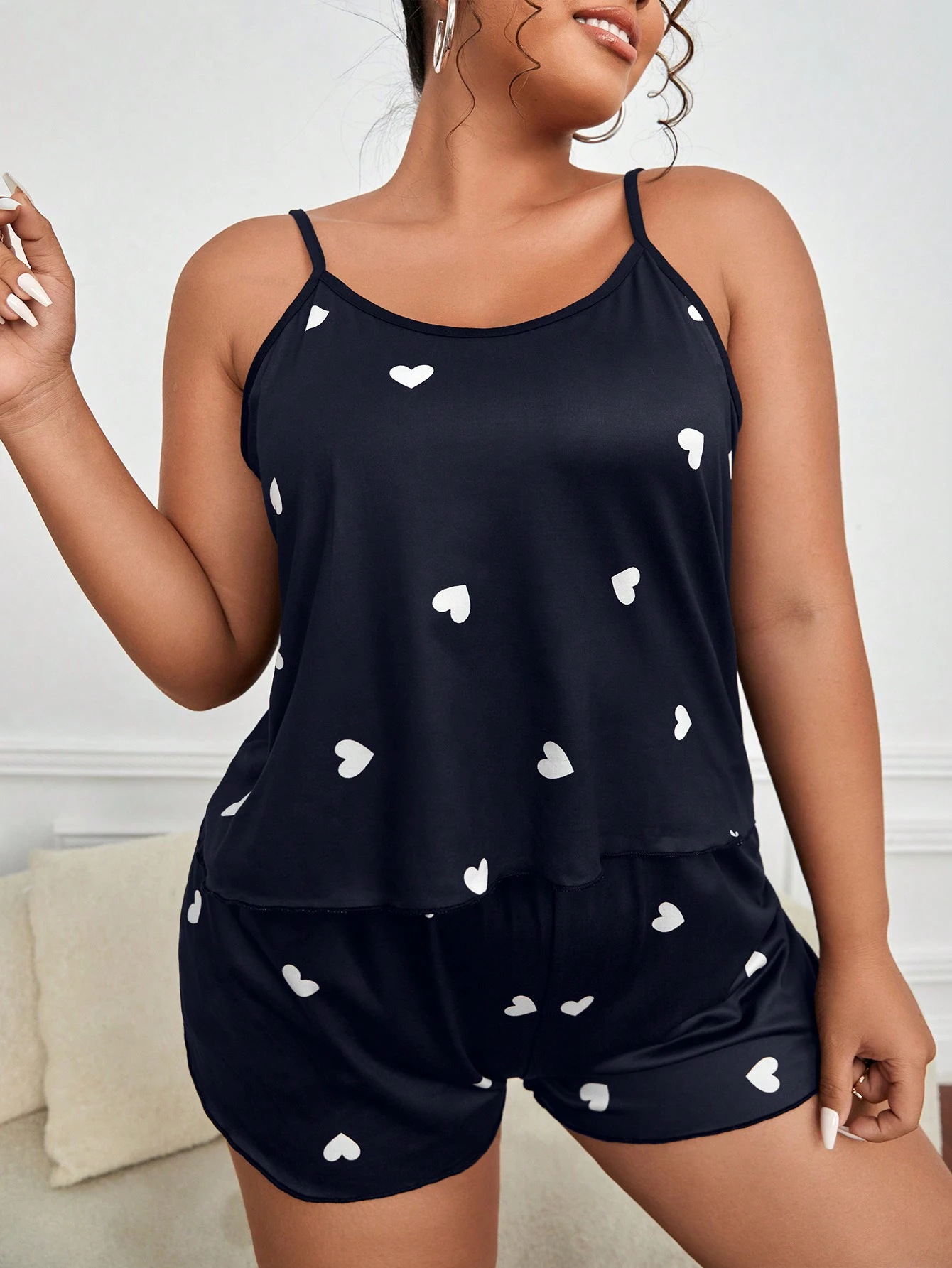 Summer Clothing Plus Size - Set Piyama 2 Potong untuk Wanita