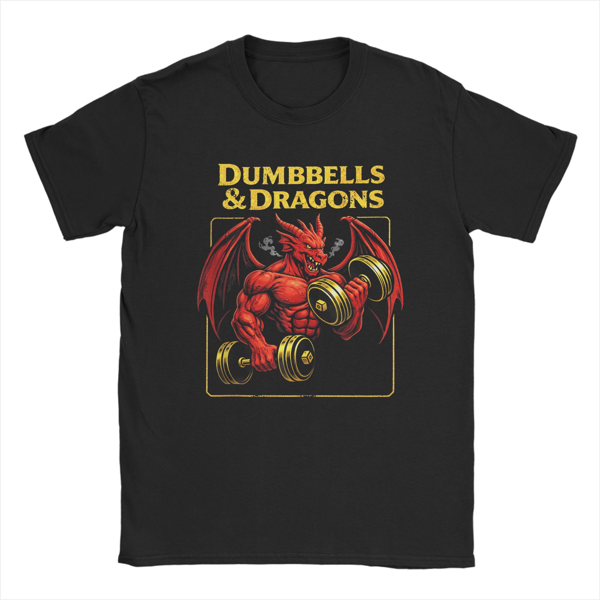 Summer Clothing Ideas For Women - Kaos Gym Dumbbells and Dragons untuk
