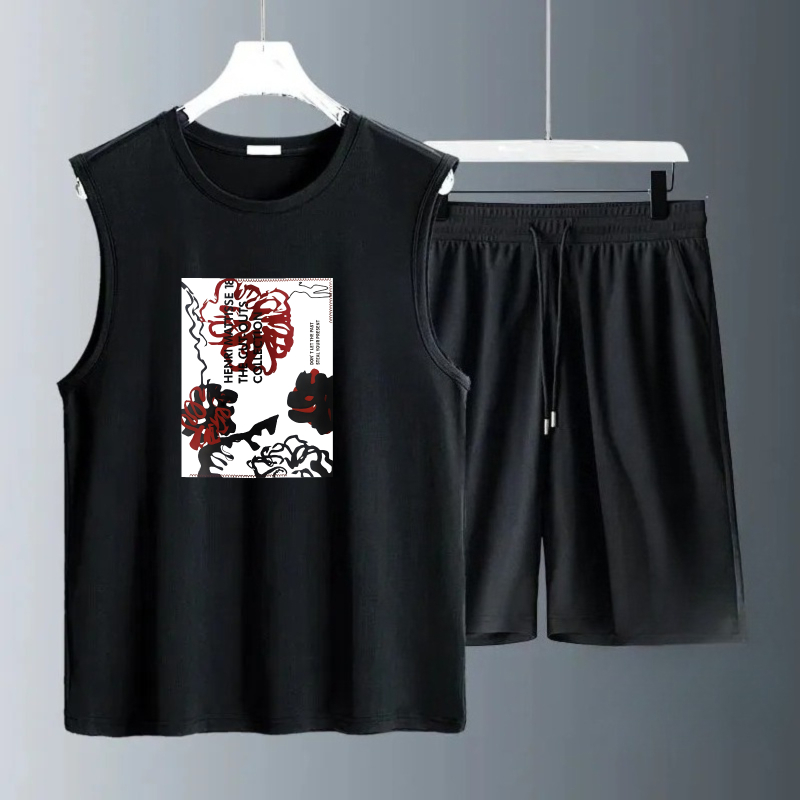 Summer Clothing Mens - Set Tank Top Pria Musim Panas