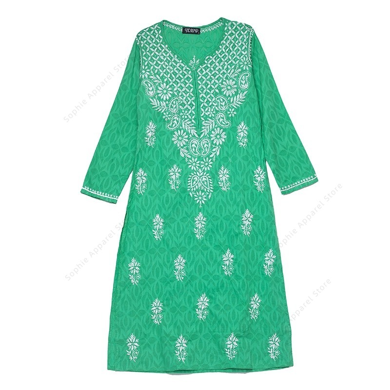 Summer Clothing India - Atasan Tunik Kurti India/Pakistan Bordir Wanita