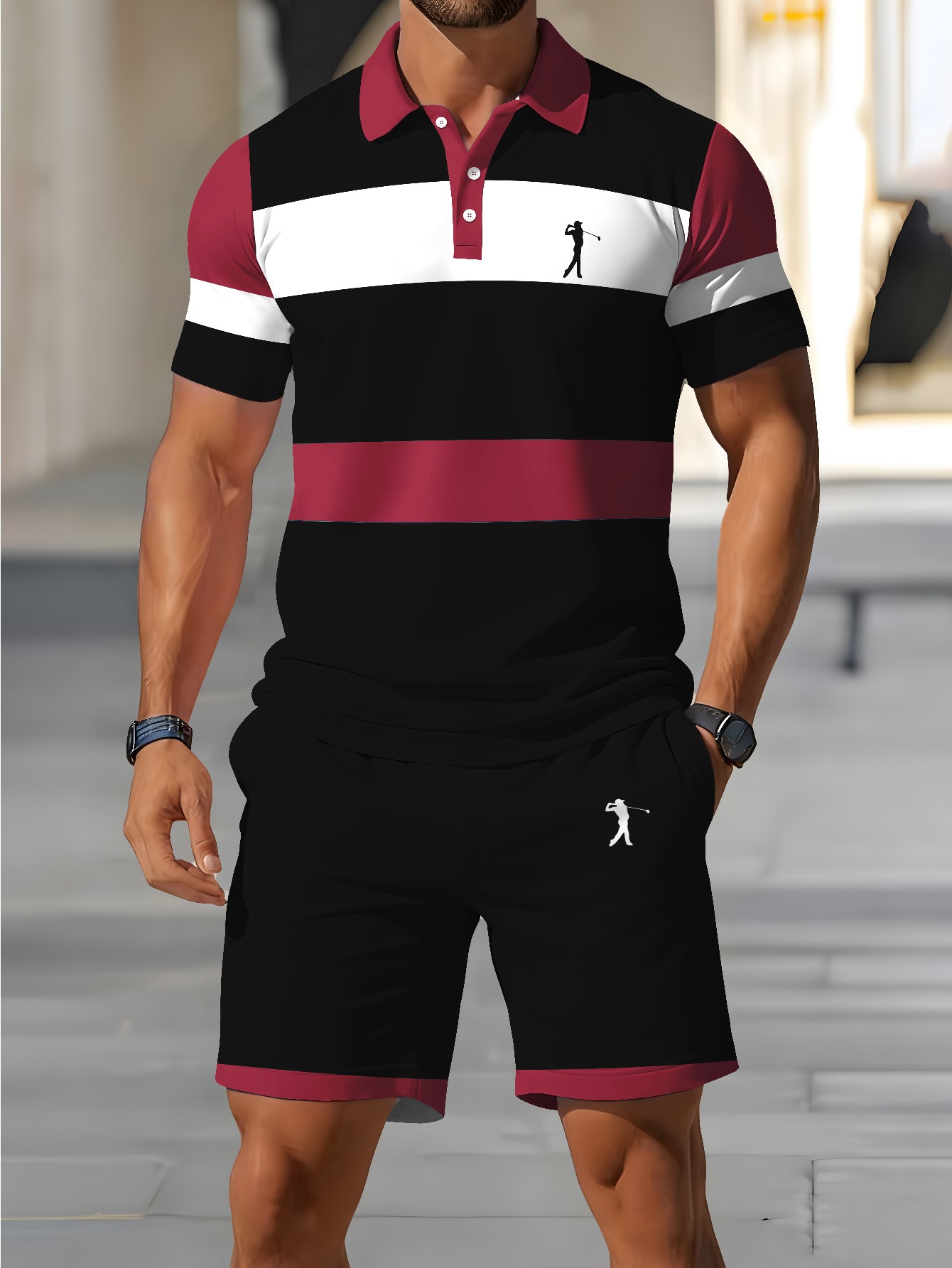 Summer Clothing Design - Set Kaos Polo Pria Musim Panas