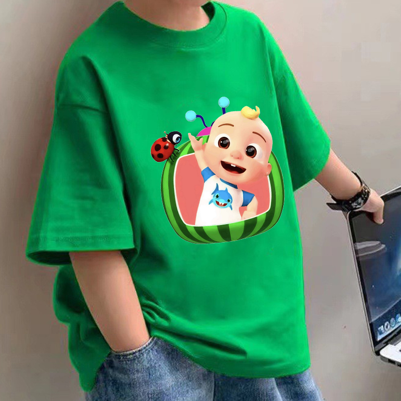 Summer Clothing For Baby Boy - Kaus Bayi Cocomelons Kaus Lengan Pendek