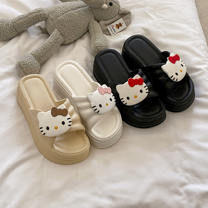 Sandal Wanita Hello Kitty Lucu - Summer Cloth ulasan dan harga
