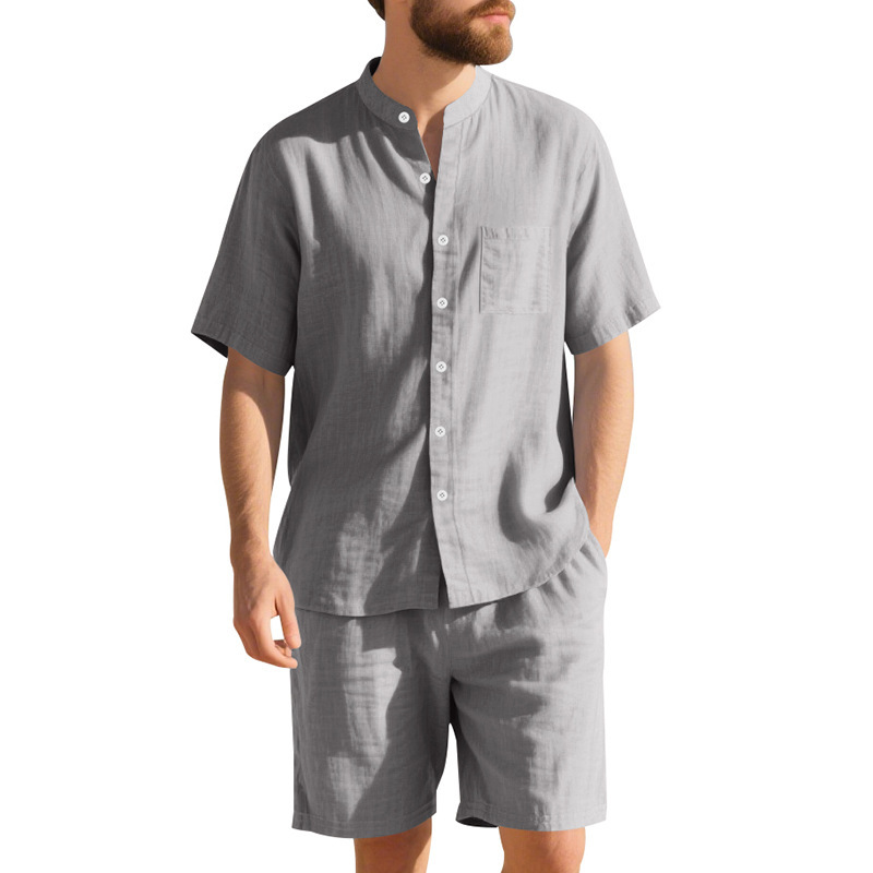 Setelan Linen Pria Musim Panas - Summer Clothing For A Beach ulasan dan harga