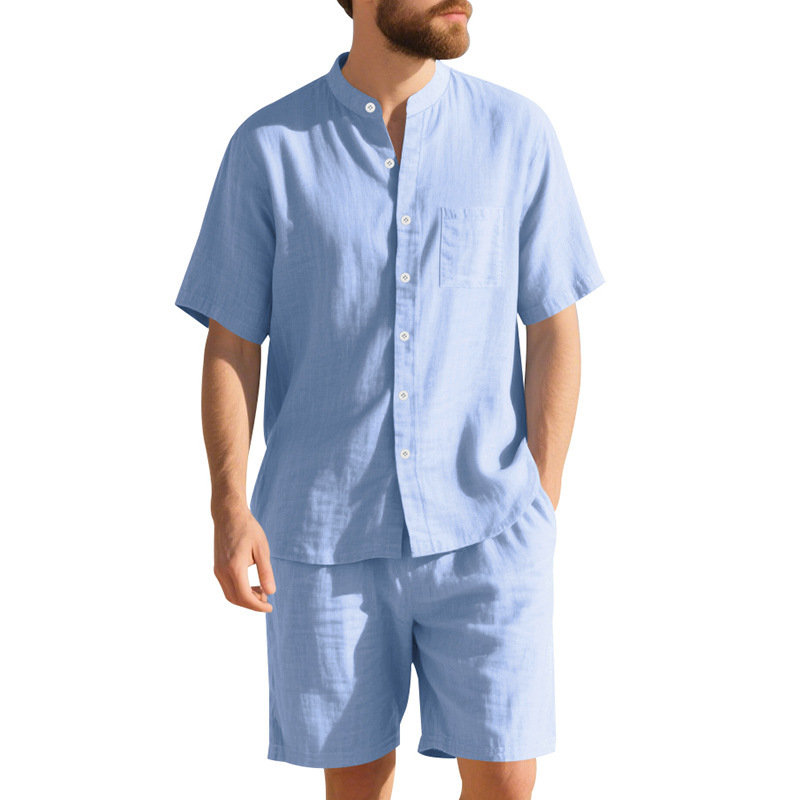 Setelan Linen Pria Musim Panas - Summer Clothing For A Beach ulasan dan harga