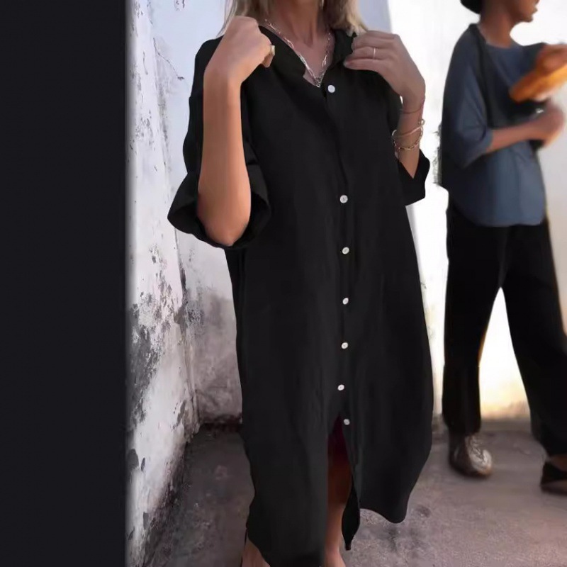 Gaun Kemeja Wanita Gaya Old Mo - Summer Clothing Old Money ulasan dan harga