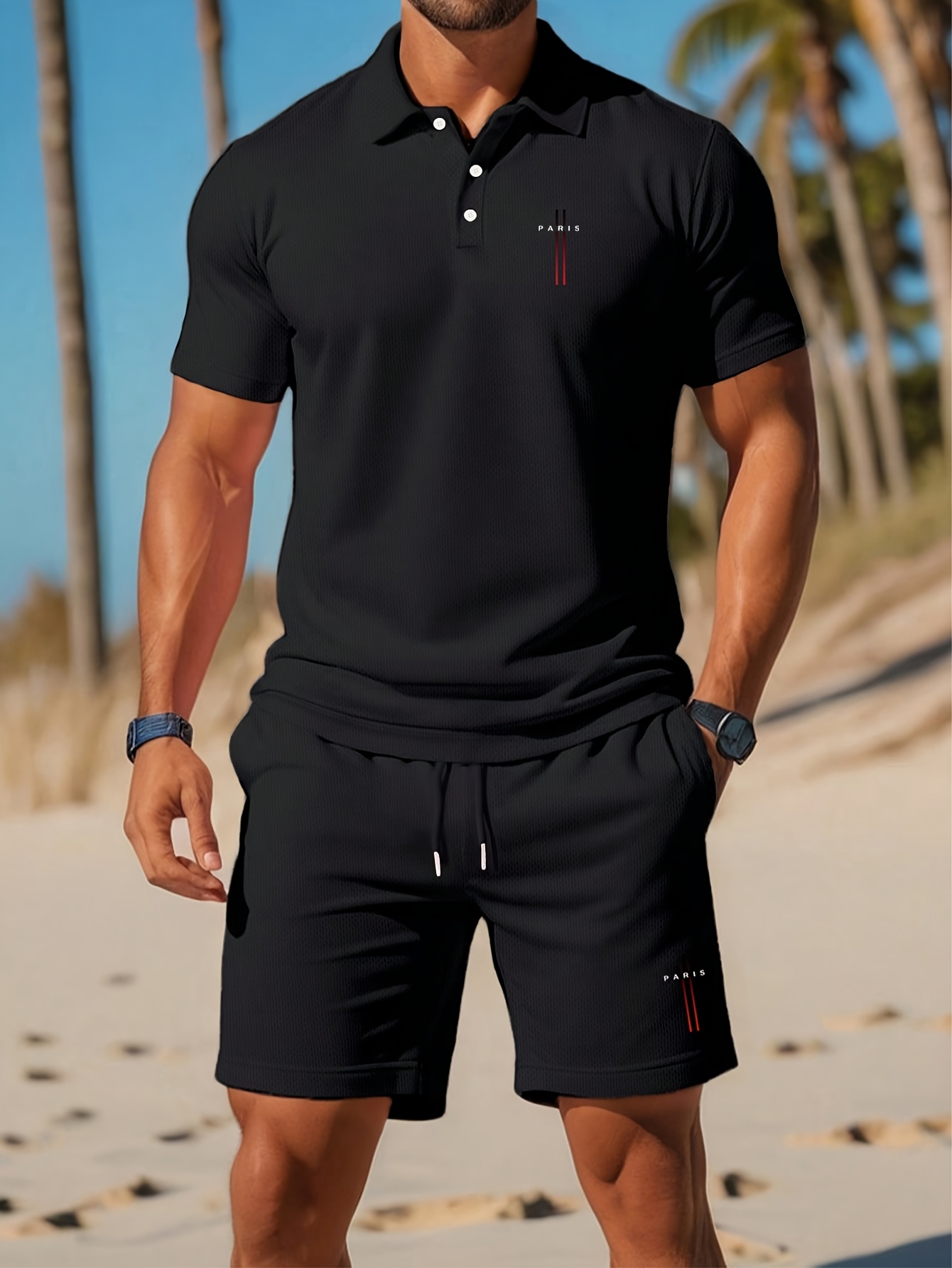 Set Kaos Polo Pria Musim Panas - Summer Clothing Design ulasan dan harga