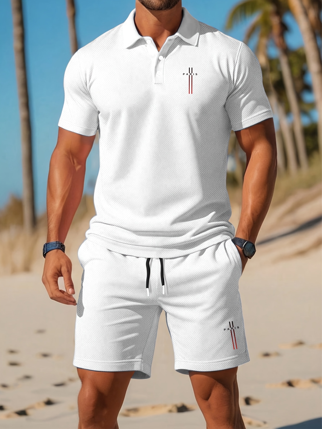Set Kaos Polo Pria Musim Panas - Summer Clothing Design ulasan dan harga