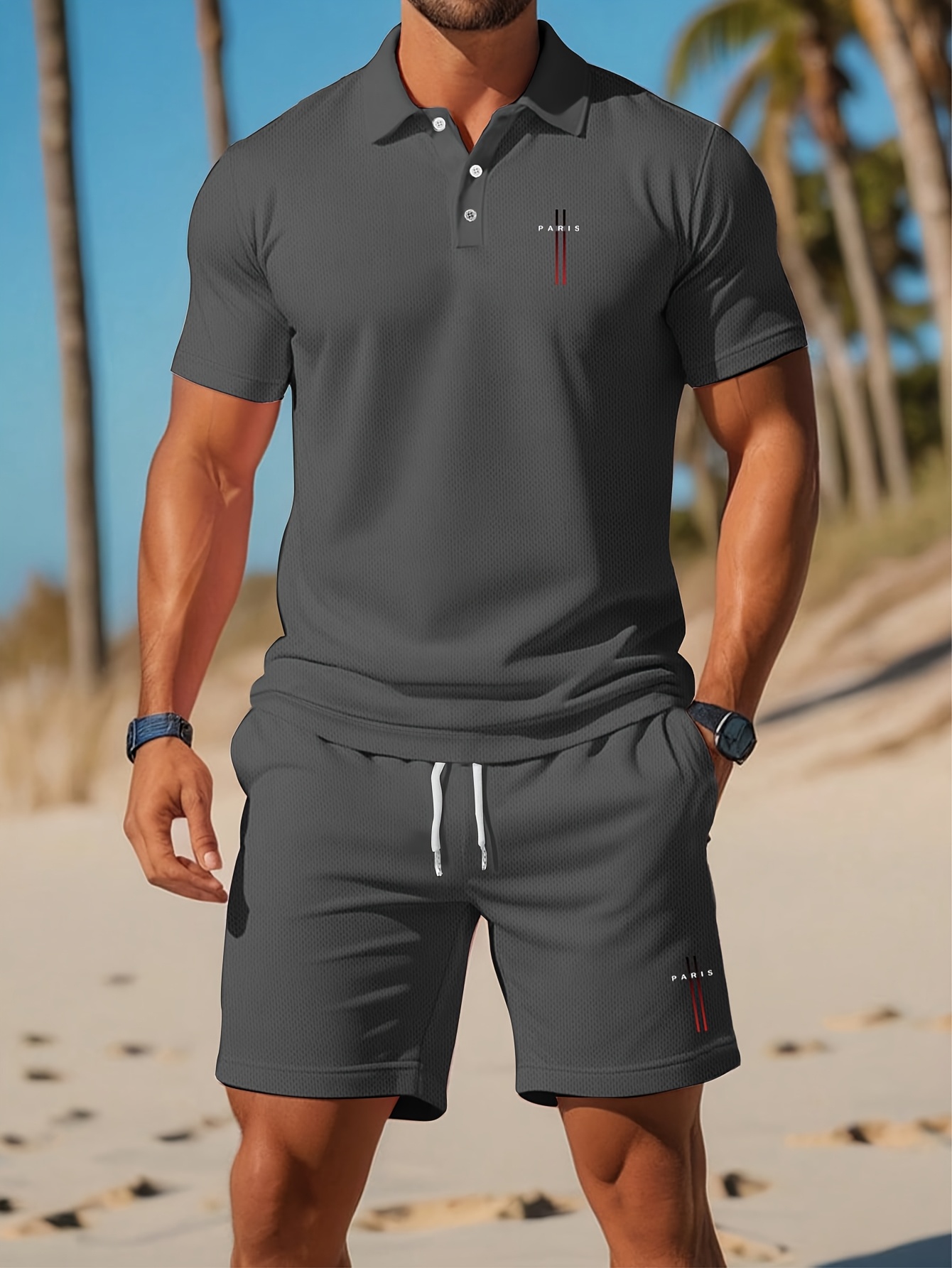 Set Kaos Polo Pria Musim Panas - Summer Clothing Design ulasan dan harga
