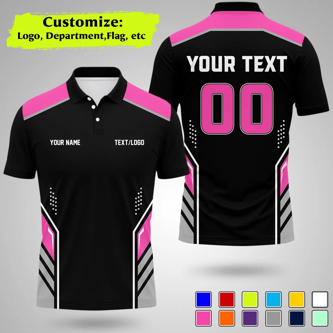 Kaos Polo Tim Personalisasi Ba - Summer Clothing Names ulasan dan harga