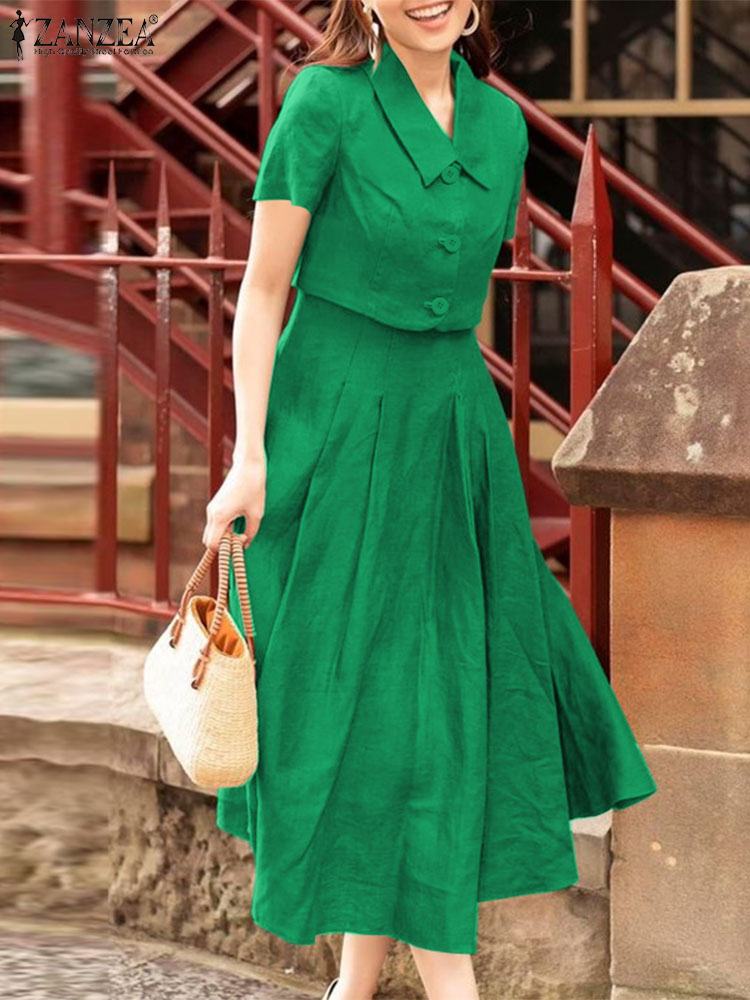 ZANZEA setelan pakaian kantor  - Summer Clothing Women Sale ulasan dan harga