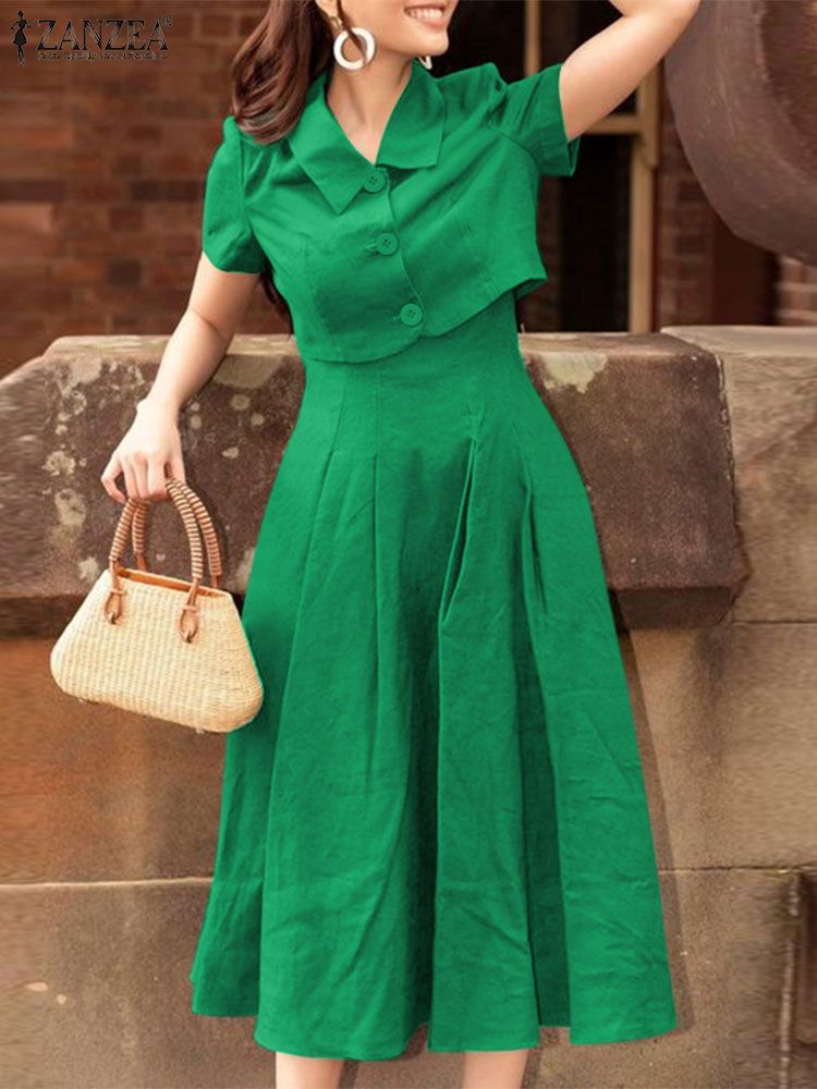 ZANZEA setelan pakaian kantor  - Summer Clothing Women Sale ulasan dan harga