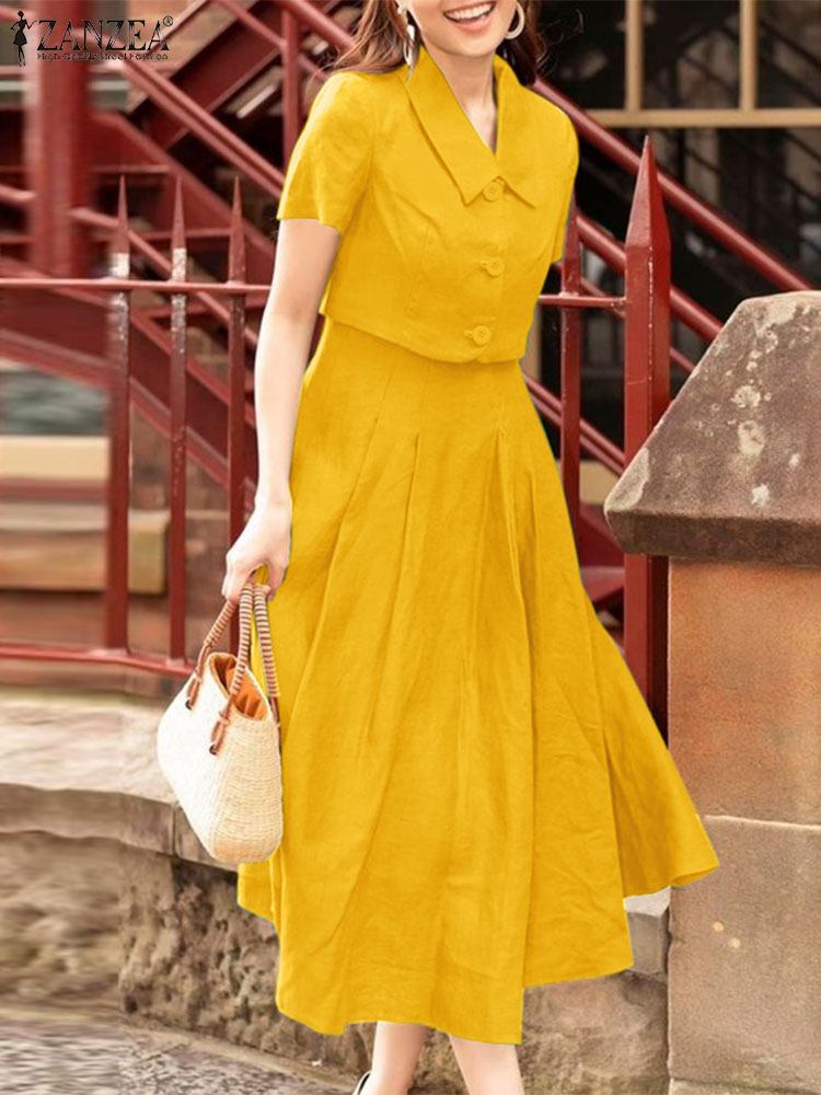 ZANZEA setelan pakaian kantor  - Summer Clothing Women Sale ulasan dan harga