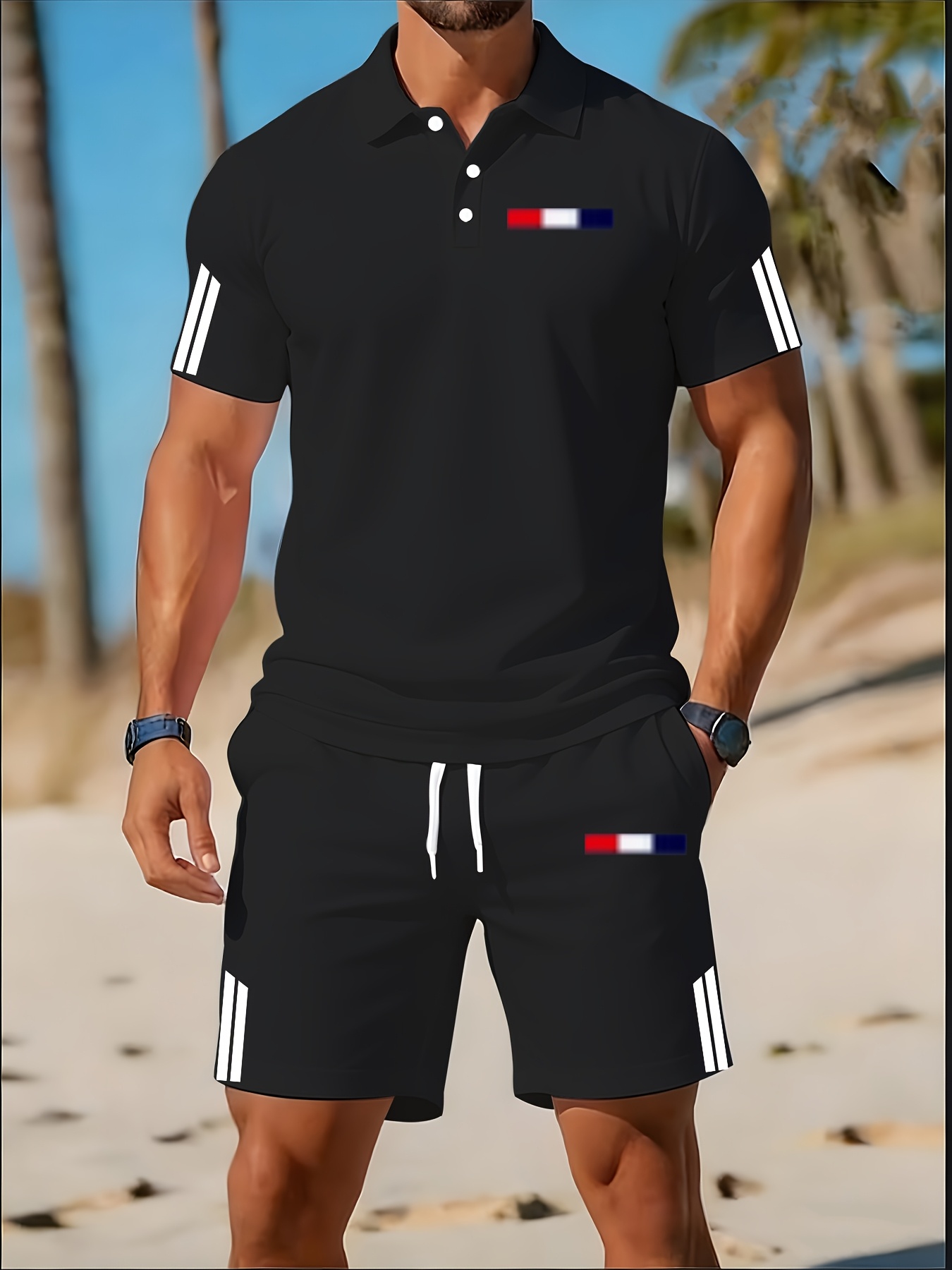Set Kaos Polo Pria Musim Panas - Summer Clothing Design ulasan dan harga