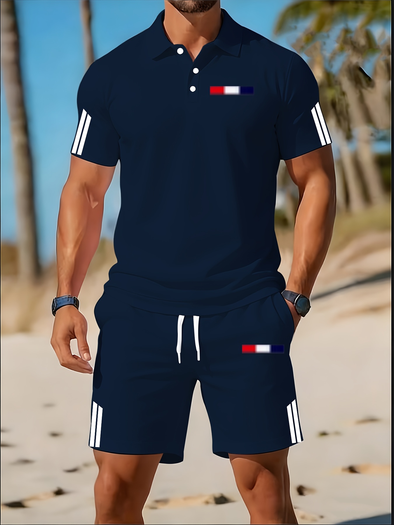 Set Kaos Polo Pria Musim Panas - Summer Clothing Design ulasan dan harga