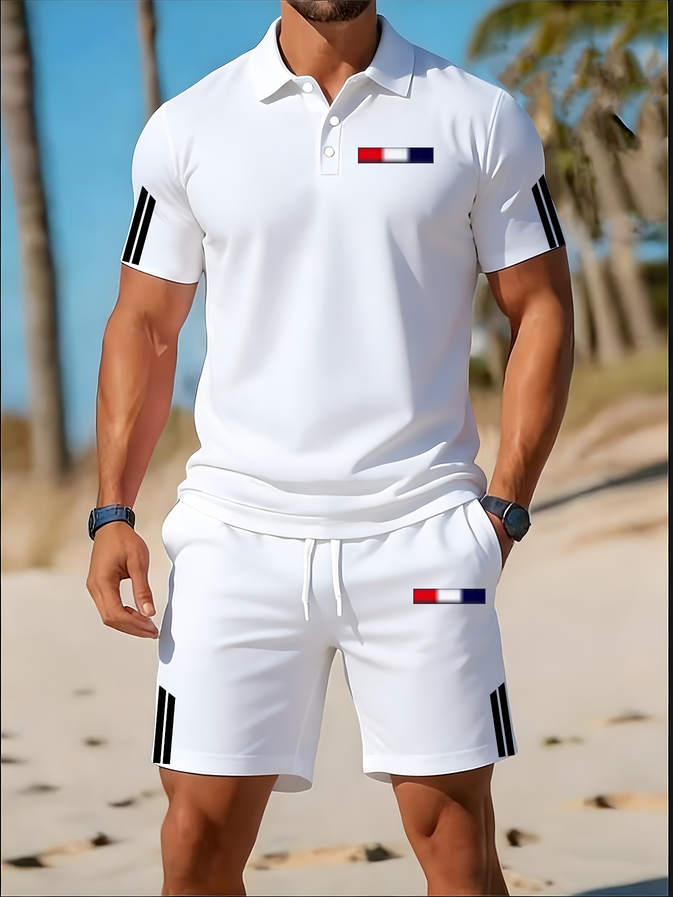 Set Kaos Polo Pria Musim Panas - Summer Clothing Design ulasan dan harga