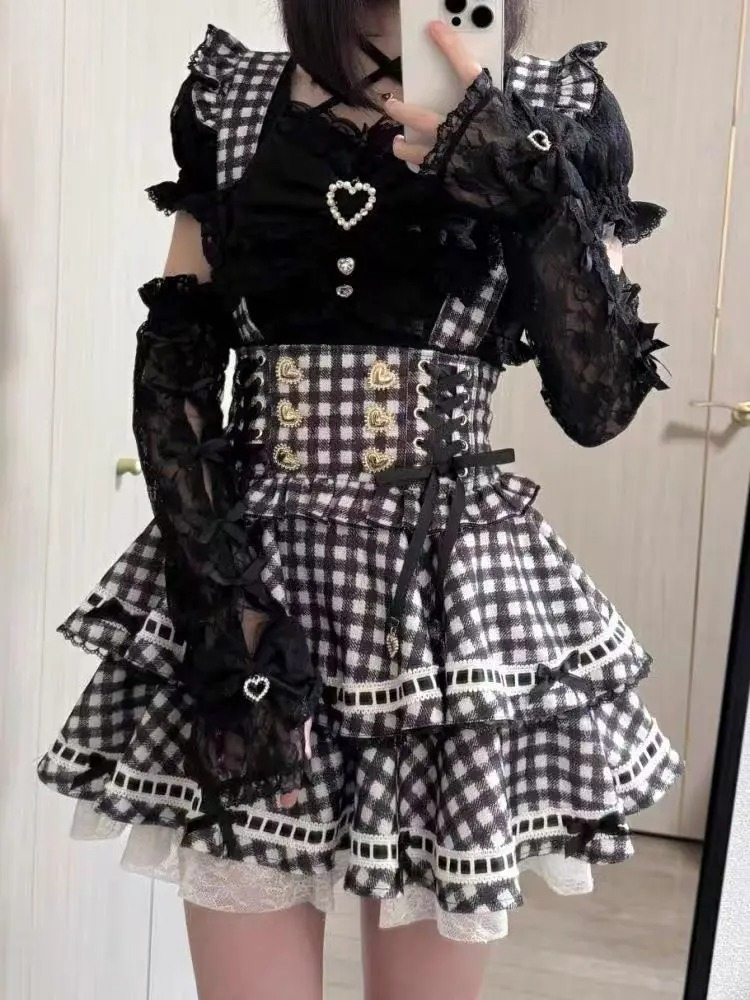 Set Gaun Pita Lolita Y2k Gotik - Summer Clothing Women Sale ulasan dan harga