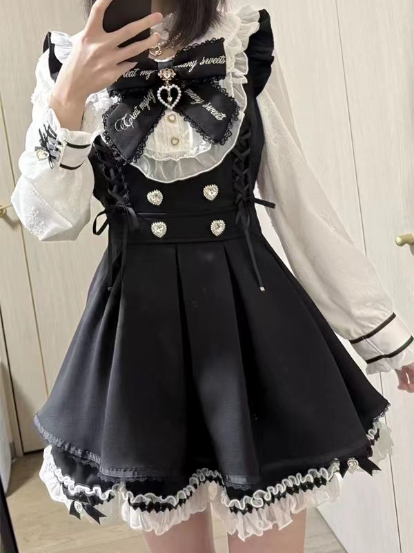 Set Gaun Pita Lolita Y2k Gotik - Summer Clothing Women Sale ulasan dan harga