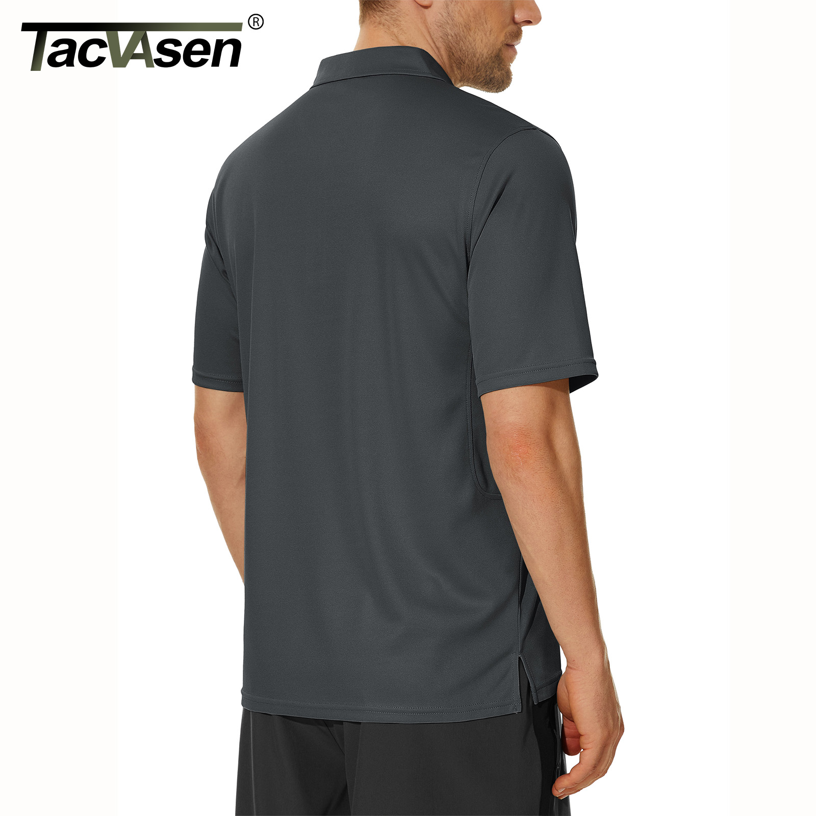 TACVASEN Kaos Polo Fashion War - Summer Green Clothing ulasan dan harga