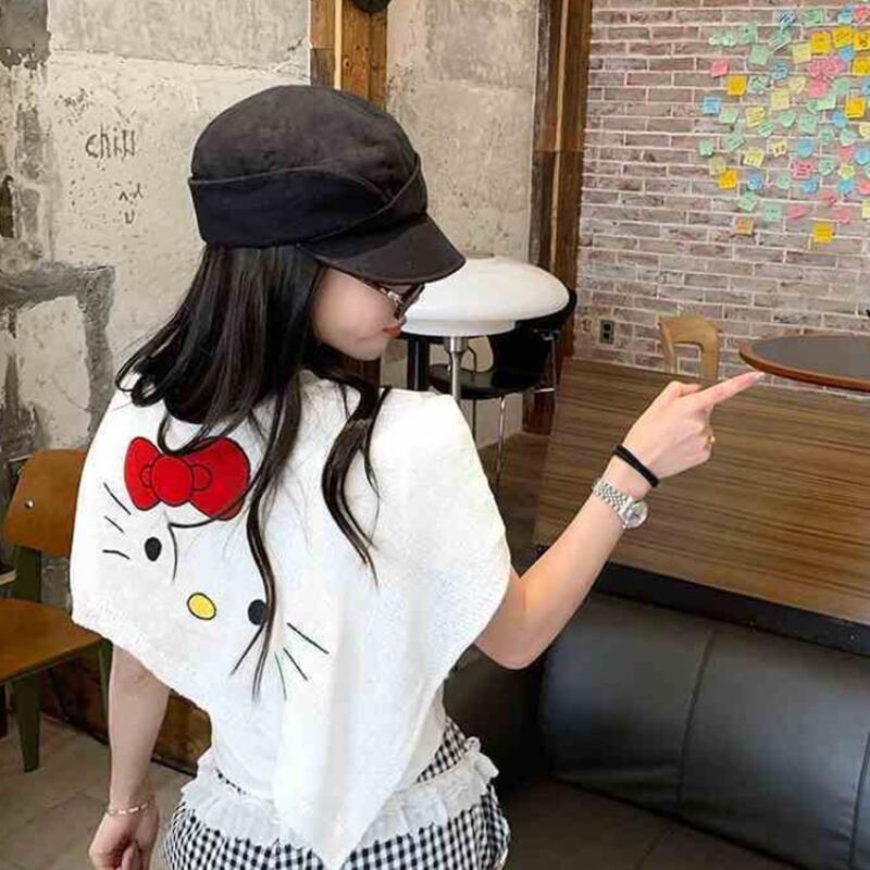 Selendang Pola Hello Kitty Bar - Summer Cloth ulasan dan harga