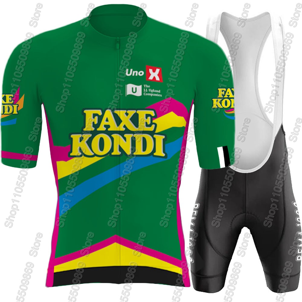 Set Jersey Sepeda Tim UNO X 20 - Summer Green Clothing ulasan dan harga