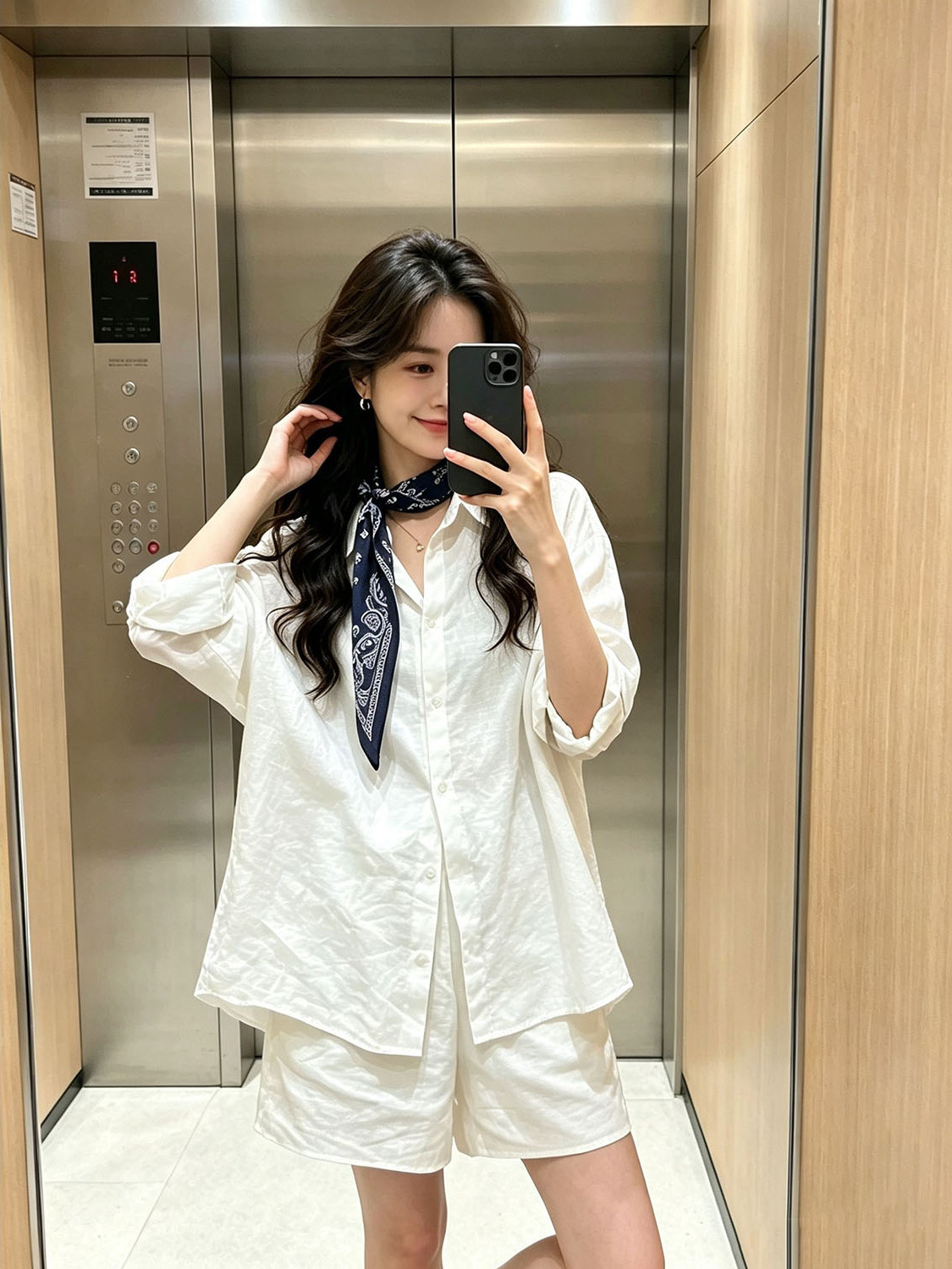 Setelan Kemeja Putih Gaya Kore - Summer Clothing Old Money ulasan dan harga