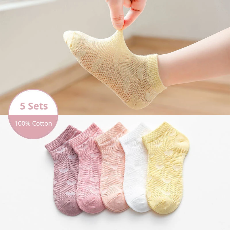 5 Pasang Set Kaus Kaki Jaring  - Summer Clothing For Baby Boy ulasan dan harga