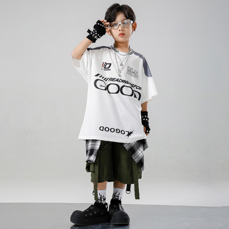 Pakaian Hip Hop Kpop Anak-anak - Summer Green Clothing ulasan dan harga
