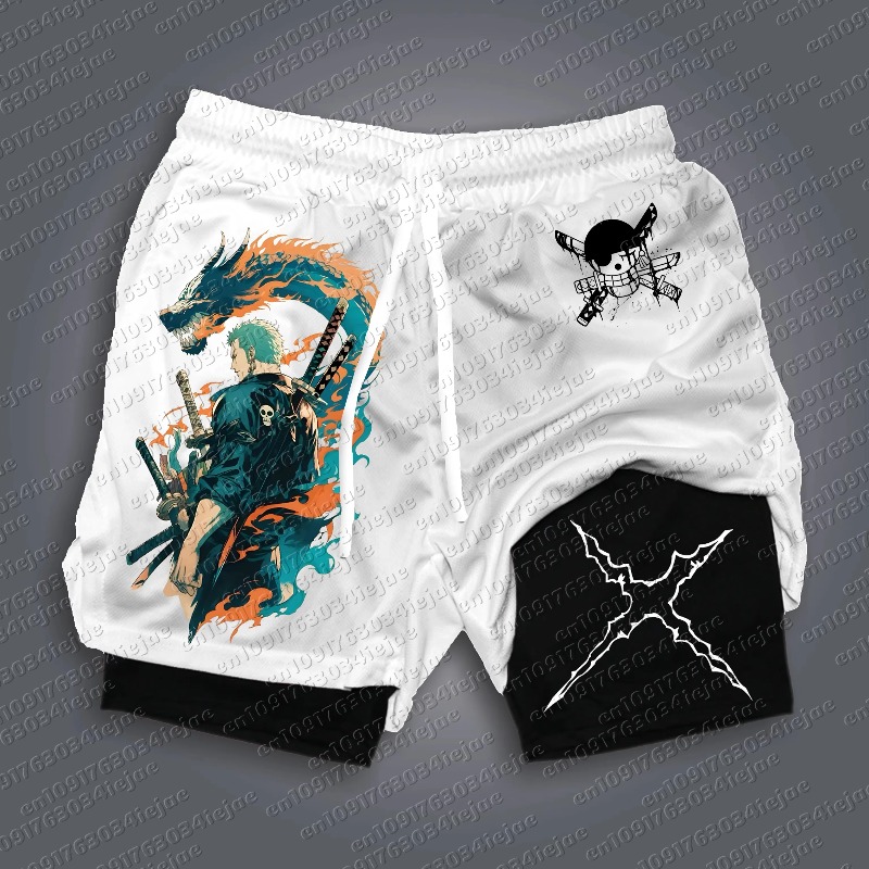Celana Pendek Motif Luffy One  - Summer Clothing Layering ulasan dan harga