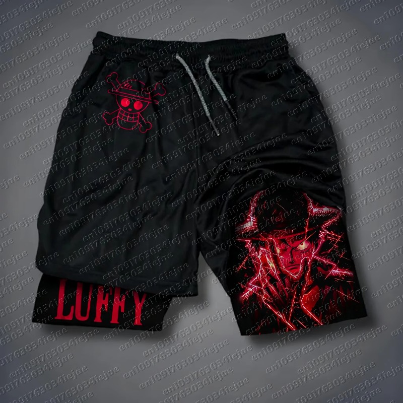 Celana Pendek Motif Luffy One  - Summer Clothing Layering ulasan dan harga