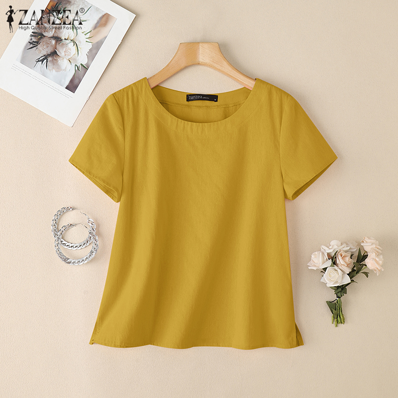 ZANZEA Blus Katun Kasual Musim - Summer Days Clothing ulasan dan harga