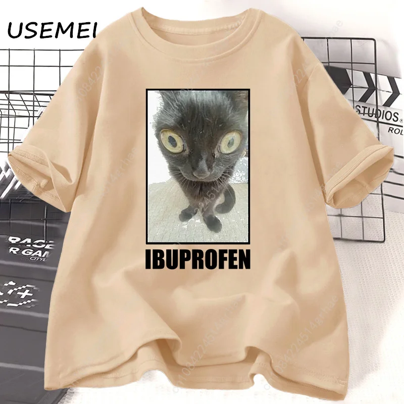 Kaus Grafis Ibuprofen Kucing L - Yours Summer Clothing ulasan dan harga