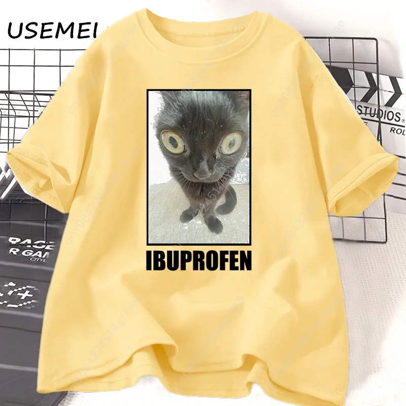 Kaus Grafis Ibuprofen Kucing L - Yours Summer Clothing ulasan dan harga
