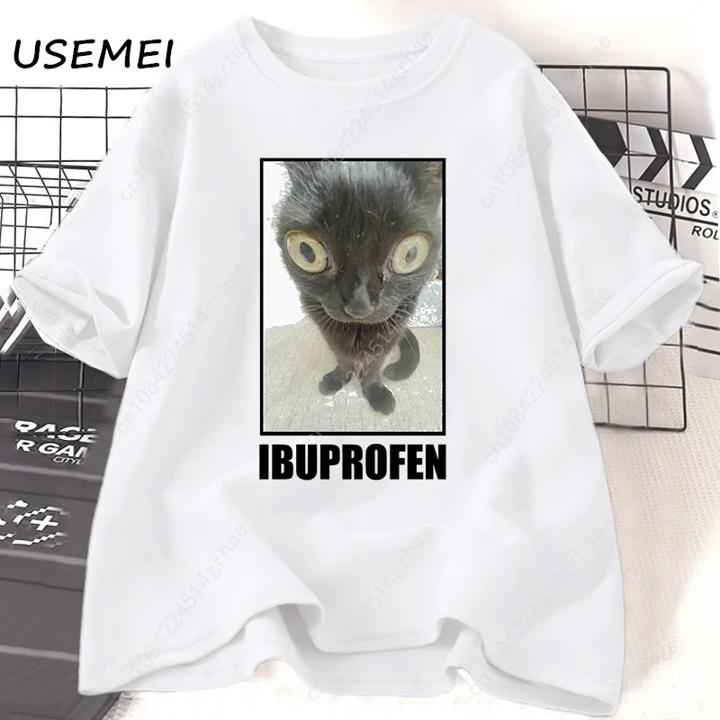 Kaus Grafis Ibuprofen Kucing L - Yours Summer Clothing ulasan dan harga