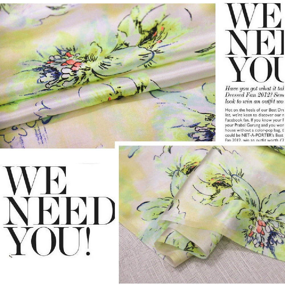 Kain Satin Sutra Modern Berkil - Summer Green Clothing ulasan dan harga