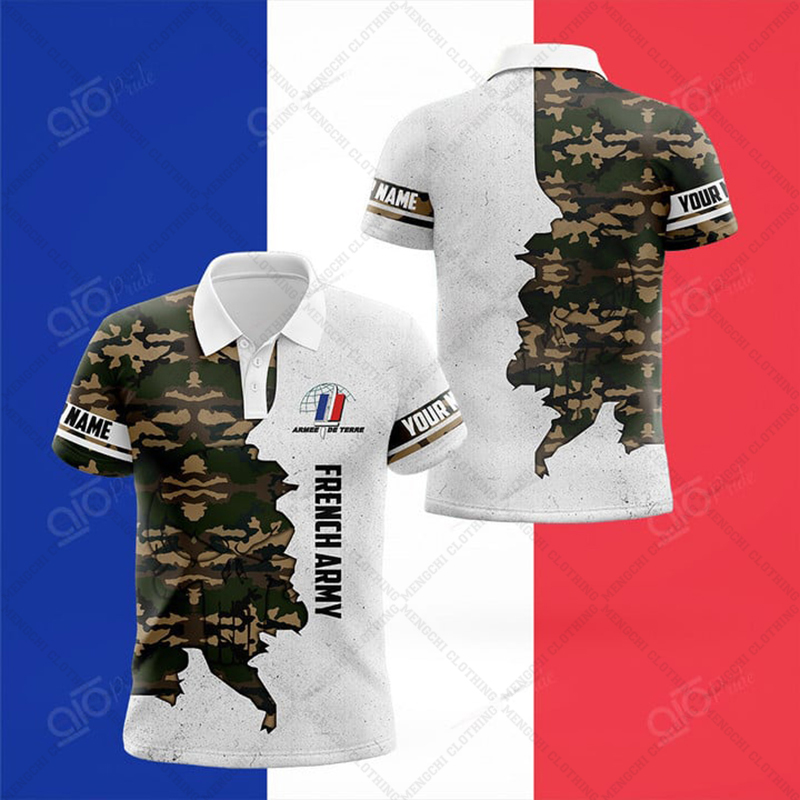 Kaos Polo Grafis Bendera Pranc - Summer Clothing Names ulasan dan harga