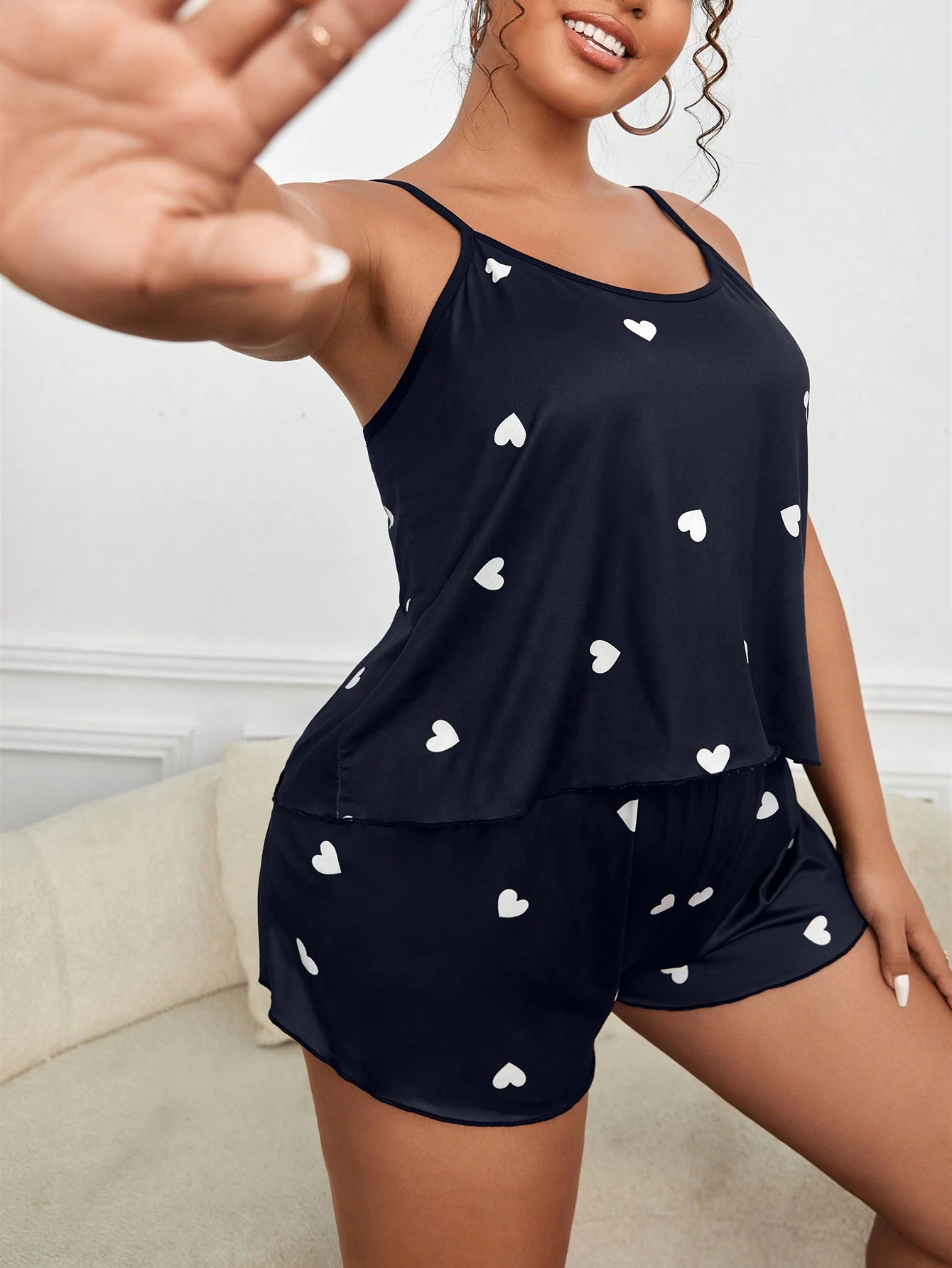 Set Piyama 2 Potong untuk Wani - Summer Clothing Plus Size ulasan dan harga