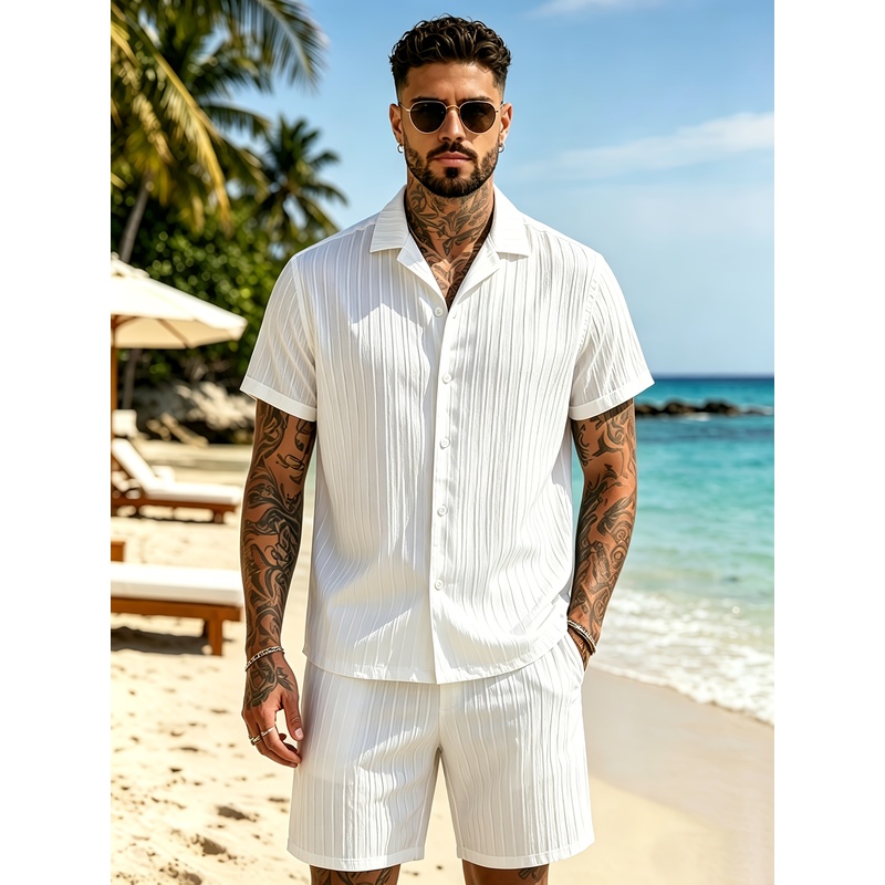 Setelan Kasual Musim Panas Pri - Summer Clothing For A Beach ulasan dan harga